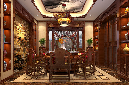荣昌温馨雅致的古典中式家庭装修设计效果图
